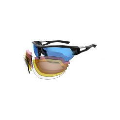 Okulary przeciwsłoneczne na rower XC100 4 pary wymiennych szkieł. Okulary przeciwsłoneczne marki QUECHUA. Za 119.99 zł.