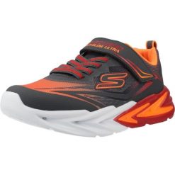 Buty SKECHERS FLEX-GLOW ULTRA Szary. Szare buty trekkingowe Skechers, bez wzorów, z syntetyku, bez zapięcia. Za 235.03 zł.