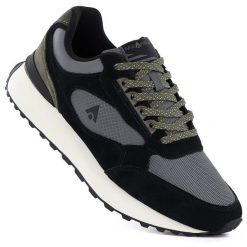 Skórzane półbuty sportowe męskie czarne McArthur MA254. Czarne eleganckie półbuty McArthur, bez wzorów, z tkaniny, bez obcasa, bez zapięcia. Za 199.99 zł.