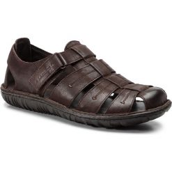 Sandały LASOCKI FOR MEN MI18-1270. Brązowe sandały Lasocki For Men, z nubiku, bez zapięcia. Za 129.99 zł.