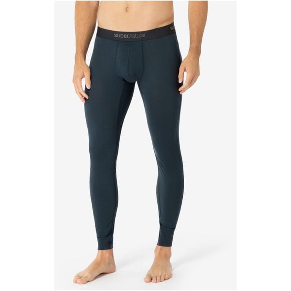 Spodnie termoaktywne męskie SUPER.NATURAL Tundra 175 Tight. Niebieskie bielizna termoaktywna super.natural, m, bez wzorów, bez ramiączek. W wyprzedaży za 322.99 zł.