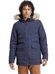 Adidas Kurtka zimowa w kolorze granatowym rozmiar: M. Niebieskie kurtki Adidas, na zimę, m, bez wzorów, bez kaptura. Za 384.83 zł.