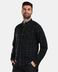 Męska bawełniana koszula flannel Kilpi FLANNY-M. Zielone koszule Kilpi, m, bez wzorów, z bawełny, bez kołnierzyka, bez ramiączek. Za 163.85 zł.