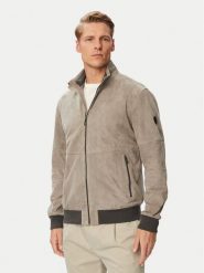 JOOP! Kurtka skórzana Cosmo 80100853 Szary Regular Fit. Szare kurtki JOOP!, m, bez wzorów, ze skóry, bez kaptura. Za 2,419.00 zł.