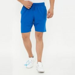Męskie szorty sportowe z bawełny F7 niebieskie. Niebieskie krótkie spodenki sportowe Legea, m, bez wzorów, z bawełny. Za 68.00 zł.