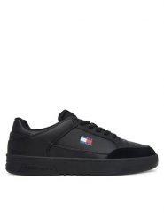 Tommy Jeans Sneakersy Basket EM0EM01792 Czarny. Czarne buty sportowe casual Tommy Jeans, bez wzorów, z jeansu, bez zapięcia. Za 409.99 zł.