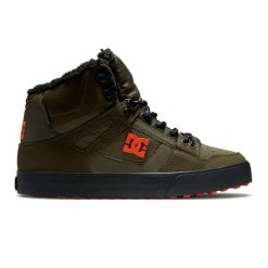 Buty DC PURE HT WC M SHOE Zielony. Zielone buty trekkingowe DC Shoes, bez wzorów, ze skóry, bez zapięcia, trekkingowe. Za 384.99 zł.