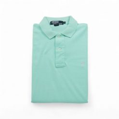 Second life - Krótki rękaw męskie polo turkusowe - Stan dobry. Niebieskie koszulki polo RALPH LAUREN, m, bez wzorów, bez kołnierzyka, bez ramiączek, na golfa. Za 76.10 zł.