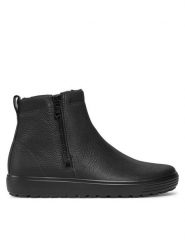 ECCO Sztyblety Soft 7 Tred 45031401001 Czarny. Czarne sztyblety ecco, bez wzorów, ze skóry, bez obcasa, bez zapięcia. Za 919.99 zł.