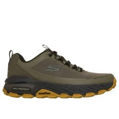 Buty trekkingowe Skechers Max Protect Promote Track. Zielone buty turystyczne Skechers, bez wzorów, z syntetyku, bez zapięcia, trekkingowe. Za 411.00 zł.