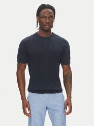 Lindbergh Sweter 30-804115 Granatowy Slim Fit. Niebieskie swetry rozpinane Lindbergh, m, bez wzorów, z bawełny, bez kołnierzyka, bez ramiączek. Za 169.99 zł.