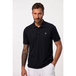Męska Koszulka polo FLEXNAMIC® tenis rękaw 1/2 QuickDry nadruki. Niebieskie koszulki polo sportowe JAY-PI, m, bez wzorów, z materiału, bez kołnierzyka, bez ramiączek, tenisowe. Za 195.99 zł.