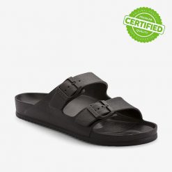 Klapki męskie Coqui. Czarne klapki Coqui, z materiału. Za 129.99 zł.