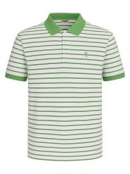 U.S. Polo Assn. Koszulka polo w kolorze zielono-białym rozmiar: 3XL. Zielone koszulki polo sportowe U.S. Polo Assn., s, bez wzorów, z bawełny, bez kołnierzyka, bez ramiączek. Za 152.95 zł.