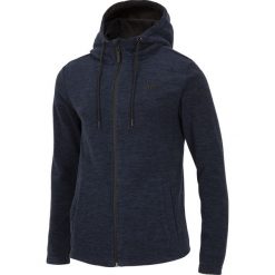 Polar męski PLM301 - granat melanż. Brązowe bluzy z polaru 4F, m, bez wzorów, z dzianiny, z kapturem. Za 129.99 zł.