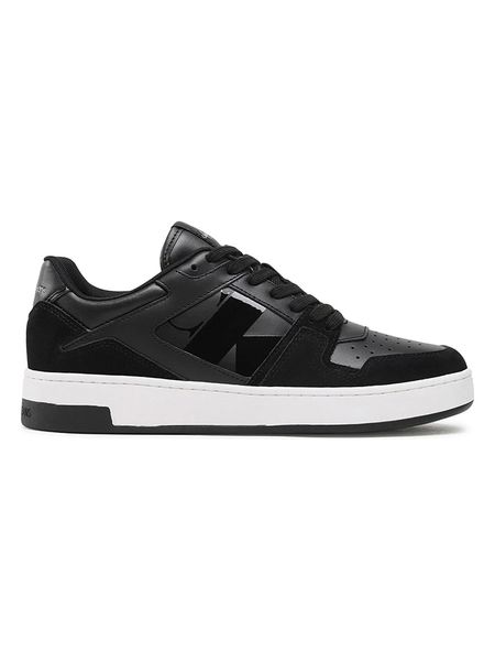 CALVIN KLEIN JEANS Skórzane sneakersy w kolorze czarno-białym rozmiar: 40. Białe buty sportowe casual Calvin Klein Jeans, bez wzorów, z jeansu, bez zapięcia. Za 227.85 zł.