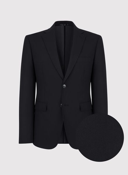 PAKO LORENTE – Klasyczna marynarka męska w kolorze czarnym. Czarne garnitury Pako Lorente, na co dzień, m, bez wzorów, z elastanu. Za 799.99 zł.