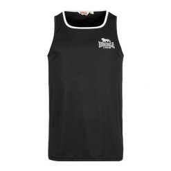 Tank top Lonsdale Amateur. Czarne t-shirty sportowe Lonsdale, bez wzorów, bez ramiączek, na fitness i siłownię. Za 168.50 zł.