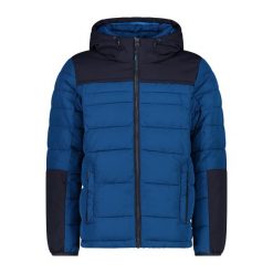 Kurtka z kapturem CMP Feel Warm Flock. Niebieskie kurtki CMP, na zimę, l, bez wzorów, z materiału, z kapturem. Za 603.65 zł.