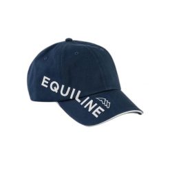 Czapka z daszkiem Equiline New Logo Charlie. Niebieskie czapki z daszkiem EQODE BY EQUILINE, bez wzorów. Za 242.50 zł.