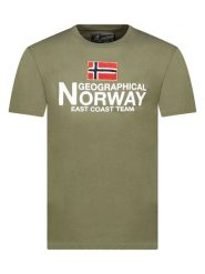 Geographical Norway Koszulka "Jacky" w kolorze khaki rozmiar: S. Brązowe bezrękawniki Geographical Norway, s, bez wzorów, z bawełny, bez kołnierzyka, bez ramiączek. Za 52.67 zł.
