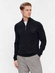 Calvin Klein Sweter K10K110421 Czarny Regular Fit. Czarne swetry rozpinane CALVIN KLEIN, m, bez wzorów, z wełny, bez kołnierzyka, bez ramiączek. Za 419.99 zł.