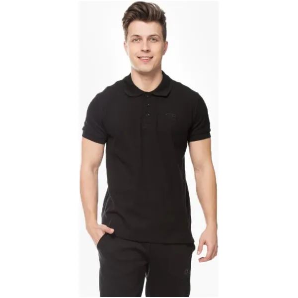 Umbro Polo Charlie M , czarny, rozmiar M. Czarne koszulki polo sportowe Umbro, m, bez wzorów, z bawełny, bez kołnierzyka, bez ramiączek. W wyprzedaży za 79.99 zł.