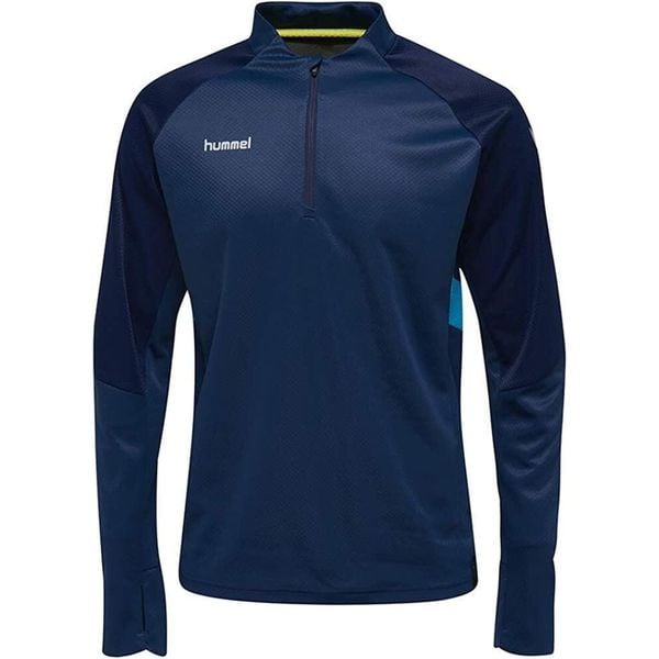 Hummel Tech Move Bluza Męska Half-Zip Niebieska M. Niebieskie bluzy z kapturem Hummel, m, bez wzorów, z elastanu, z kapturem. Za 59.99 zł.