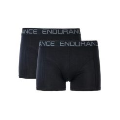 Bokserki bambusowe męskie Endurance Brighton 2-pack. Czarne bokserki Endurance, m, bez wzorów. Za 109.99 zł.