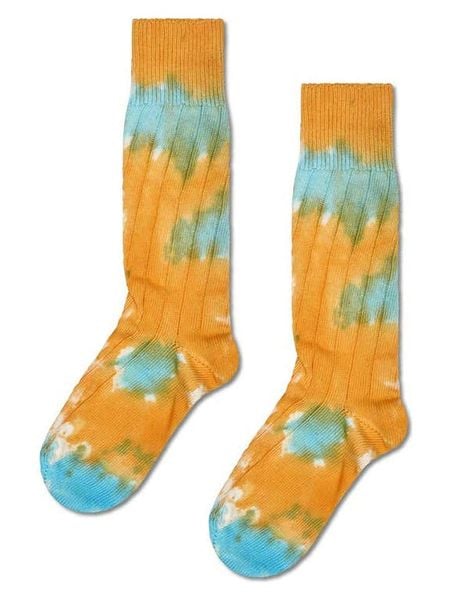 Happy Socks Skarpety w kolorze pomarańczowym rozmiar: 36-40. Pomarańczowe skarpety Happy Socks, bez wzorów, prążkowane. Za 41.39 zł.