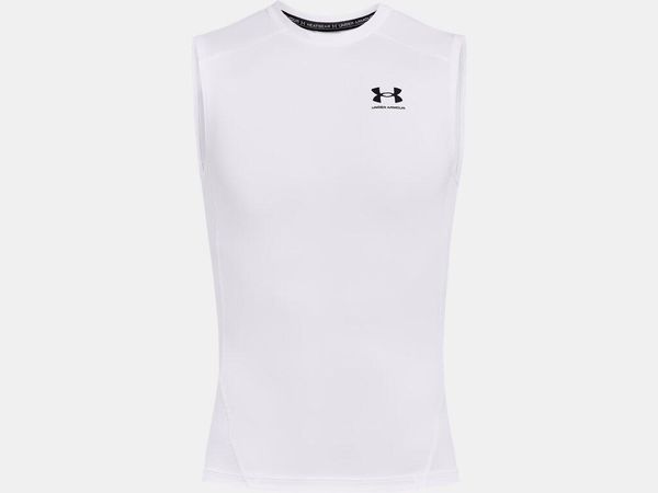 Podkoszulek Under Armour Hg Armour Comp Sl, Mężczyźni. Białe podkoszulki Under Armour, m, bez wzorów, z materiału, bez ramiączek. Za 177.75 zł.