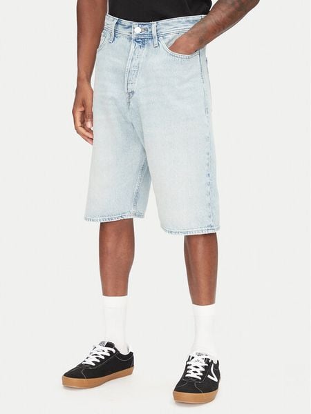 Jack & Jones Szorty jeansowe Ron 12272237 Niebieski Baggy Fit. Niebieskie szorty Jack & Jones, l, bez wzorów, z bawełny. Za 219.99 zł.