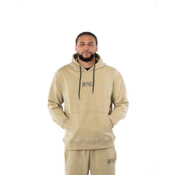 Bluza z kapturem Metal Boxe Desert Storm. Brązowe bluzy z kapturem METAL BOXE, s, bez wzorów, z bawełny, z kapturem. Za 328.00 zł.