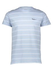 Pepe Jeans Koszulka w kolorze błękitnym rozmiar: S. Niebieskie bezrękawniki Pepe Jeans, s, bez wzorów, z bawełny, bez kołnierzyka, bez ramiączek. Za 83.22 zł.