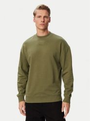 HUGO Bluza Dapocrew 50525892 Khaki Regular Fit. Brązowe bluzy Hugo, m, bez wzorów, z bawełny, bez kaptura. Za 399.99 zł.
