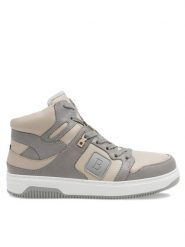 Badura Sneakersy BUXTON-22 MI08 Beżowy. Brązowe buty sportowe casual Badura, bez wzorów, ze skóry, bez zapięcia. Za 287.99 zł.