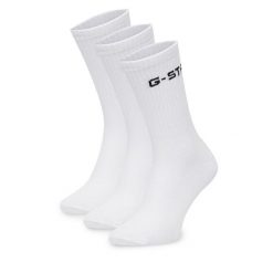 Skarpety długie G-Star. Białe skarpety G-Star, bez wzorów. Za 49.99 zł.