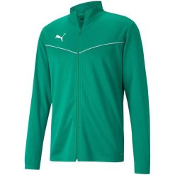 Bluza piłkarska męska Puma teamRISE Training Poly Jacket. Zielone bluzy Puma, m, bez wzorów, bez kaptura. Za 202.00 zł.
