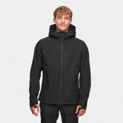 Kurtka męska softshell Membrana HDTX 8000mm Alpinus ASO. Czarne kurtki Alpinus, na jesień, m, bez wzorów, z elastanu, z kapturem. Za 279.00 zł.