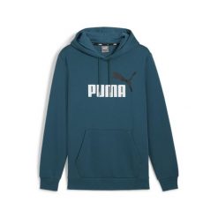 Męska bluza sportowa z kapturem PUMA Essentials+. Zielone bluzy z kapturem Puma, m, bez wzorów, z kapturem. Za 233.00 zł.