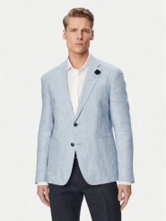 JOOP! Marynarka Hoverest 30102592 Niebieski jasny Slim Fit. Niebieskie garnitury JOOP!, m, bez wzorów, ze lnu. Za 1,659.00 zł.