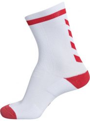 Skarpety sportowe dla dorosłych Hummel Elite Indoor Sock Low. Czerwone skarpetki sportowe Hummel, bez wzorów, z bawełny. Za 19.99 zł.