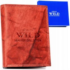 Portfel skórzany Always Wild AW-N4-MAL brązowy. Brązowe portfele Always Wild, bez wzorów, ze skóry. Za 45.00 zł.