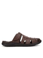 Go Soft Klapki ROMA-03 MI18 Brązowy. Brązowe klapki GO SOFT, ze skóry. Za 149.99 zł.