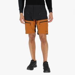 Szorty turystyczne męskie Swedemount Lofoten Stretch Shorts szybkoschnące. Brązowe szorty SWEDEMOUNT, m, bez wzorów, z tkaniny, sportowe. Za 329.99 zł.
