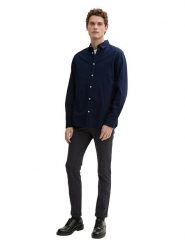 Tom Tailor Koszula - Regular fit - w kolorze granatowym rozmiar: XL. Niebieskie koszule Tom Tailor, xl, bez wzorów, z bawełny, bez kołnierzyka, bez ramiączek. Za 70.41 zł.