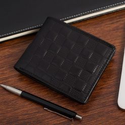 Portfel Męski Skórzany Poziomy RFID Szachownica Beltimore P95. Portfele bez wzorów. Za 69.99 zł.