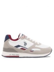 U.S. Polo Assn. Sneakersy TABRY003M/CHT2 Biały. Białe buty sportowe casual U.S. Polo Assn., bez wzorów, z materiału, bez zapięcia. Za 183.99 zł.