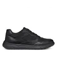 Geox Sneakersy "Portello" w kolorze czarnym rozmiar: 43. Czarne buty sportowe casual Geox, bez wzorów, z materiału, bez zapięcia. Za 219.08 zł.