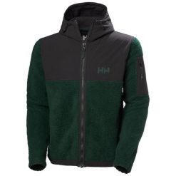 Kurtka z dresu Helly Hansen Patrol Pile. Czarne kurtki Helly Hansen, bez wzorów, z dresówki, bez kaptura. Za 680.50 zł.